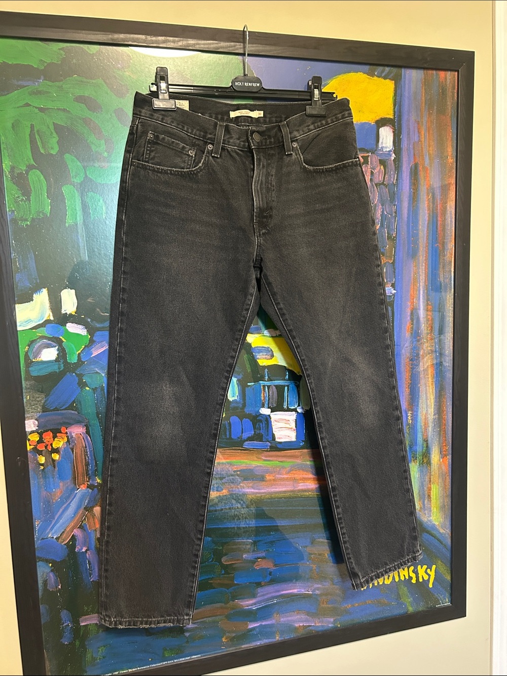 Levi’s Middy Straight  Black Jeans